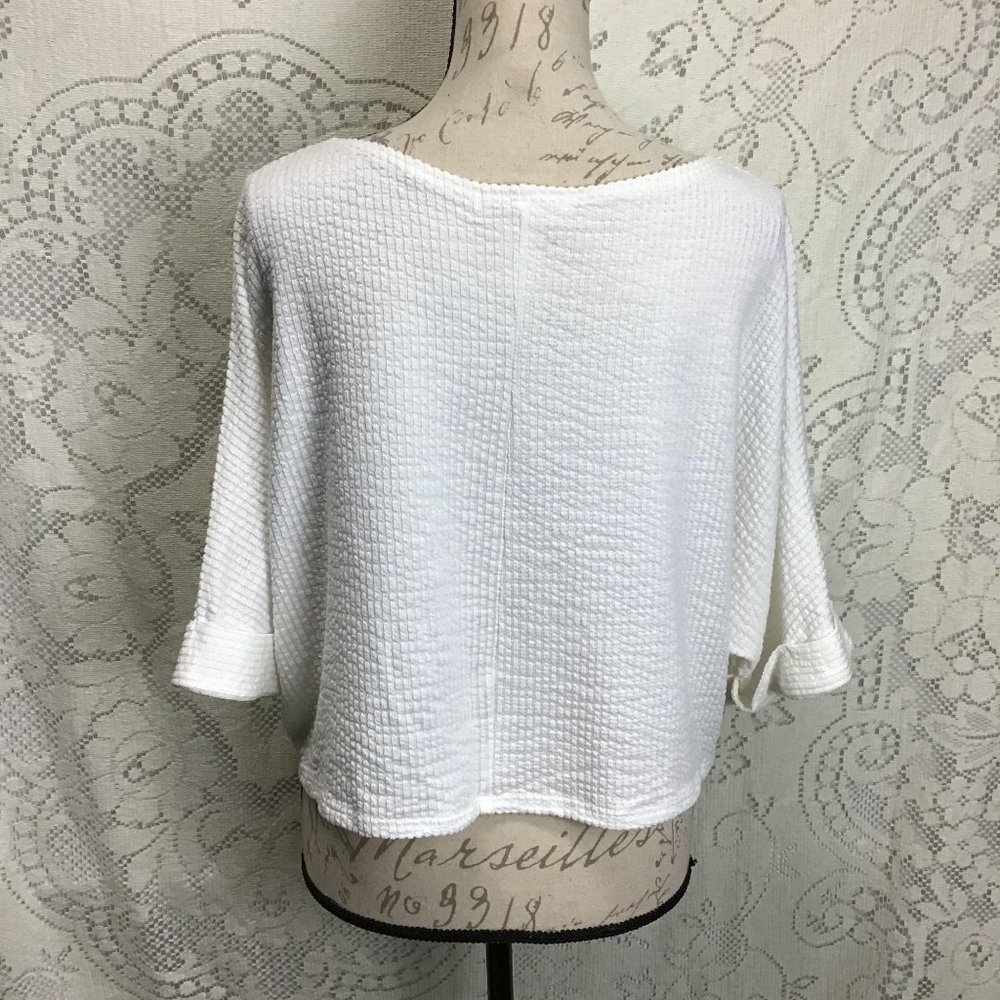 Waffle Knit Cropped Top - Picture 4 of 7